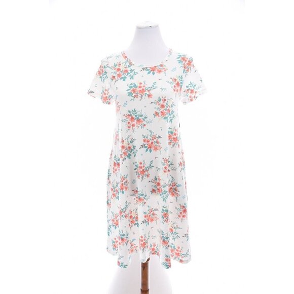 NWT Lularoe Jessie New Release Floral Print A Line Dress Pockets Pink Sz XXS 2XS - Picture 1 of 10